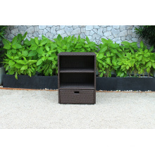 Best Selling Patio PE Rattan Wicker Storage Cabinet